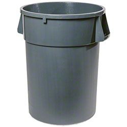 delamo[R] Standard Waste Can - 44 Gal., Grey