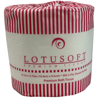 Lotusoft Single Roll Bath Tissue - 4" x 3.75"