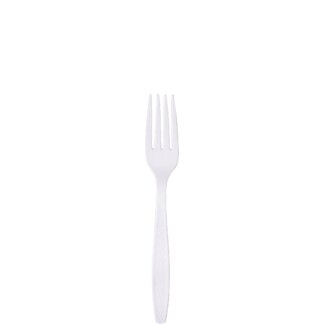 Solo, Guildware, Cutlery - Fork, Boxed, White