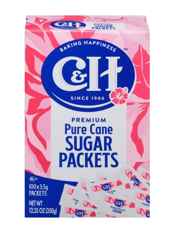 C&H, Sugar Packets, 2000 Per Case