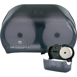 Lotusoft Toilet Tissue 2-Roll Dispenser - Black