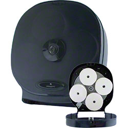 Lotusoft Toilet Tissue Carousel 4-Roll Dispenser - Black