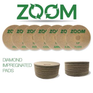 Stone Pro Zoom Diamond Impregnated Polish Pad -17", 400 Grit