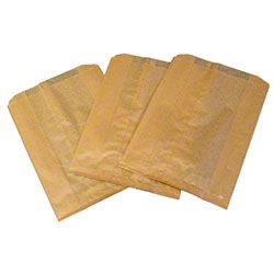 HOSPECO[R] Kraft Waxed Feminine Hygiene Disposal Bags