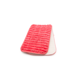 Brightline 18" Microfiber Scrubbing Wet Mop Red With Velcro Back, 1691-8789