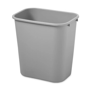 Rubbermaid[R] Deskside Wastebasket - 28 1/8 Qt., Gray