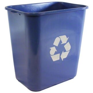 Impact, Rectangular Soft, Sided Wastebasket , 28 Qt., Blue