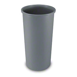 Rubbermaid, Untouchable, Round Container - 22 Gal., Gray