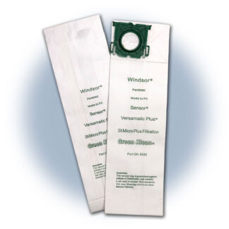 Green Klean GK-5300 Vacuum Bag, 1 um Capacity, 3 -Ply, For Use With: Windsor Sensor S12, S15, SRS12, SRS15, SRS18