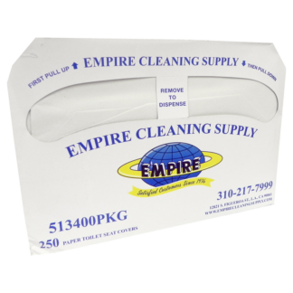 Brightline, Cleaning Supply, Toilet Seat Covers, 1/2 Fold, 250 Per Pack, 20 Packs Per Case
