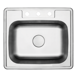 Hive, Stainless Steel Sink, Drop-In, H-102-DI, 9" Deep