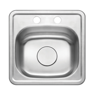 Hive, Stainless Steel Sink, Bar/Prep Drop-In, H-107-DI, 5-3/4" Deep