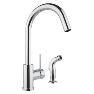 Hive, Kitchen Faucet, Chrome, Single Handle, With Side Sprayer