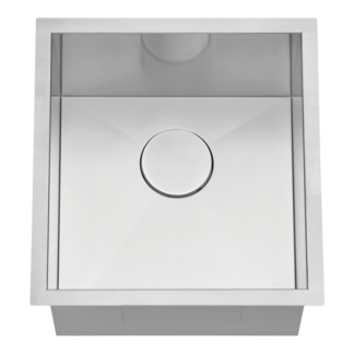 Hive, Stainless Steel Sink, Handmade, Zero Radius, H-UZ102X-ZR, 9" Deep