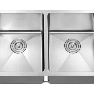 Hive, Double Equal Bowl Kitchen Sink, Stainless Steel, H-UZ202X