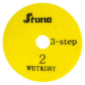 Hybrid 3-Step Polishing Pad, For ENG Stone, 4", Position 2