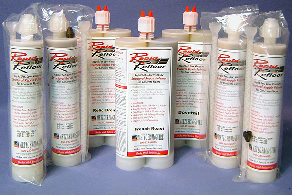 Metzger/ McGuire, Concrete Repair, Rapid Refloor, 600 ML, Mocha Brown