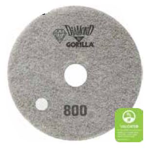 Diamond by Gorilla, Burnishing Pad, 24", White, 800 Grit