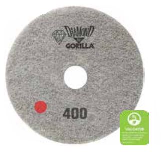 Diamond by Gorilla, Burnishing Pad, 27", Red, 400 Grit