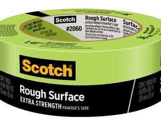 Scotch 2060-48MP Rough Surface Painter’s Tape, 1.88 in W, 60.1 yd L, Green, Rubber Adhesive