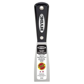 Hyde, 1 1/2" Stiff Black & Silver Putty Knife