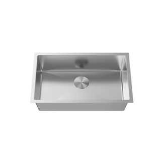Hive, Single Bowl Stainless Steel Sink, Handmade Zero Radius, 10"