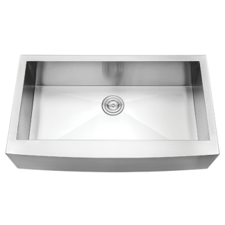 Hive, Stainless Steel Sink, Handmade Farmhouse, H-CAZ105-36ZR, 10" Deep