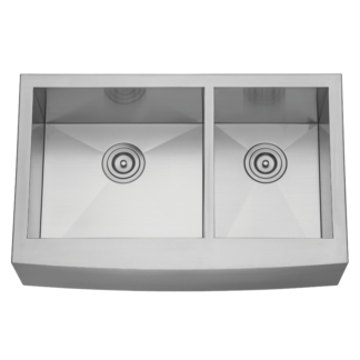 Hive, Stainless Steel Sink, Handmade Farmhouse, H-CAZ205-ZR, 10" Deep
