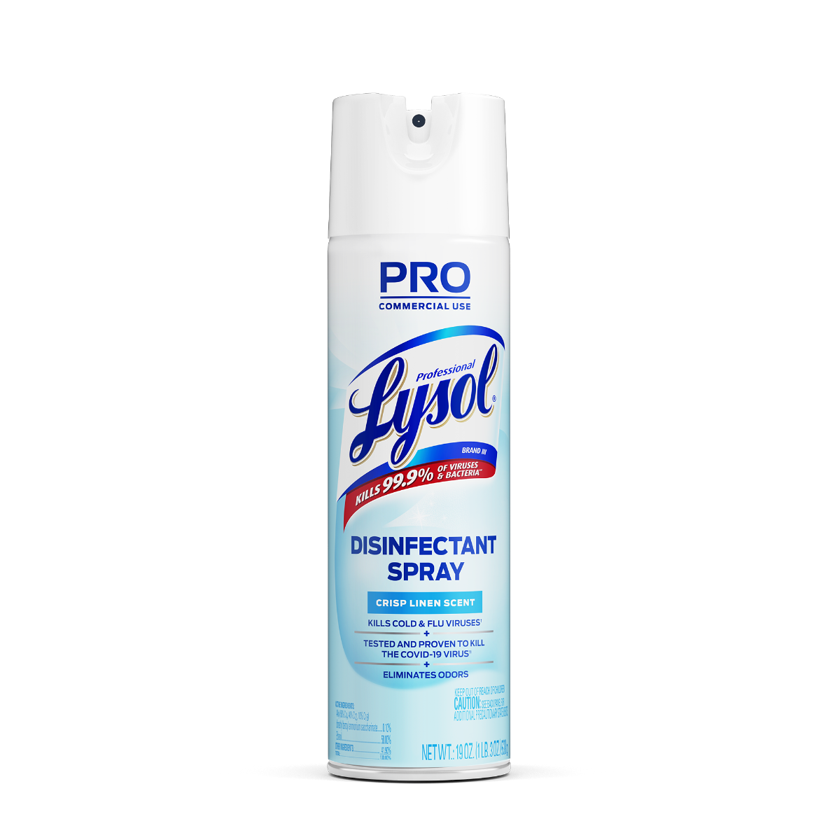 LYSOL Professional Disinfectant Spray - Crisp Linen 12/19 oz.