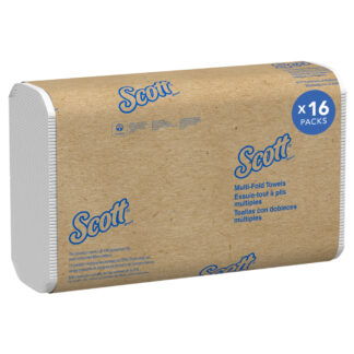 Kimberly-Clark, Multi-Fold Towels, Scott Essential, 250 Per Pack, 16 Packs Per Case
