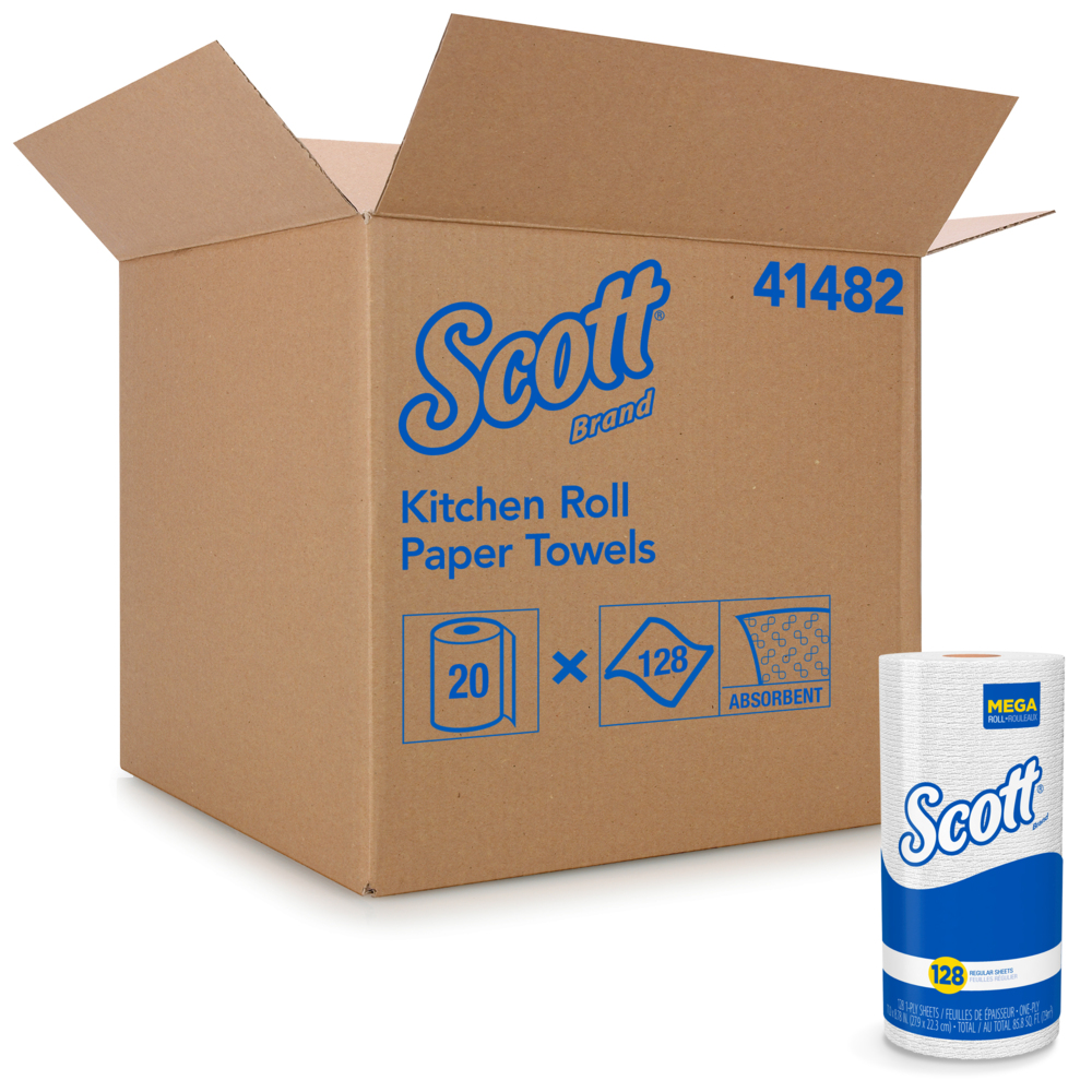 Kimberly Clark, Household Paper Towels, 128 Sheets Per Roll, 20 Rolls Per Case