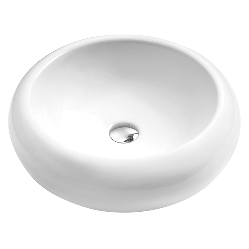Hive, Ceramic Vessel Sink, Sigma, H-CV01W, White, 19-1/4" X 19-1/4" X 5"