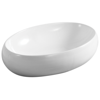 Hive, Ceramic Vessel Sink, Sabik, H-CV24W, White, 23-5/8" X 15-3/4" X 5-7/8"