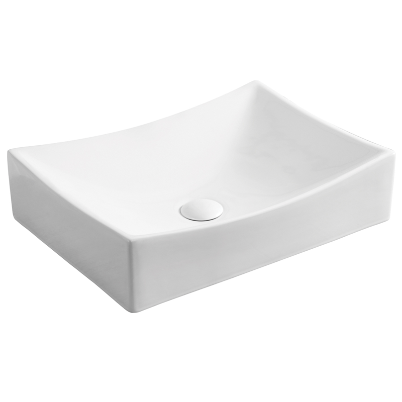Hive, Ceramic Vessel Sink, Lyra, H-CV19W, White, 20" X 14-1/2" X 4-3/4"