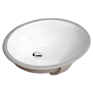 Hive, Undermount Lavatory Sink, Syrma, H-1613W, White, 16-1/4" X 13"
