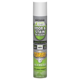 Rust-Oleum Odor Sealer, Enviroshield, Turbo Spray, White, 26 oz.