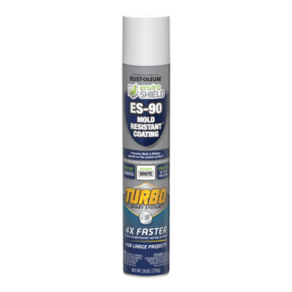 Rust-Oleum Mold and Mildew Resistant Coating, Enviroshield, Turbo Spray, White, 26 oz.