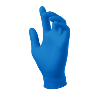 Nitrile Exam Gloves, True Form, Powder-Free, Blue, 4 MIL, Size 2XL, 100 Per Box