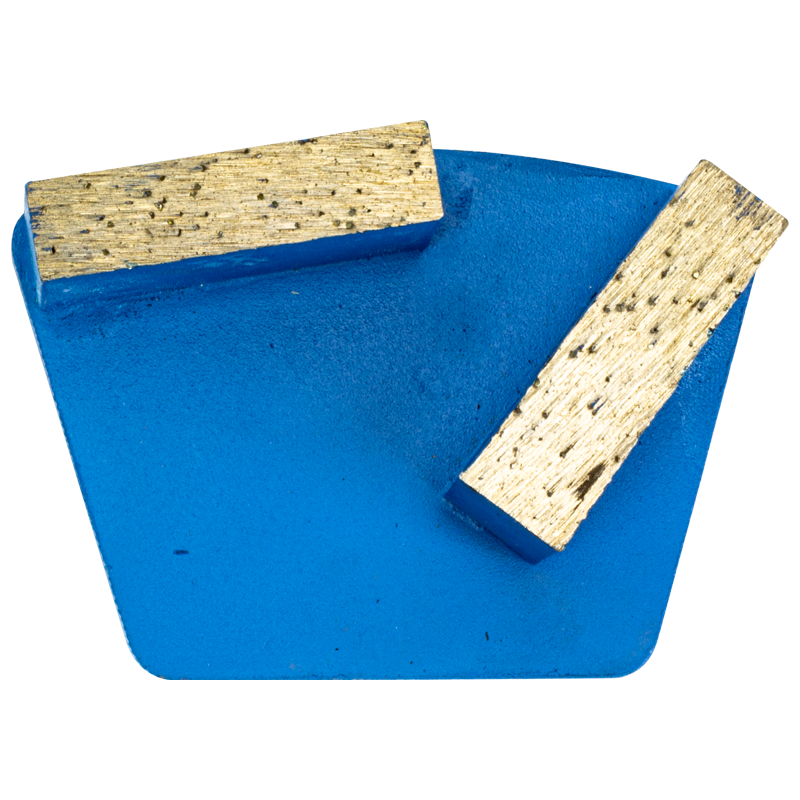 Stonecrete, 25/30 Grit Trapezoid, 2 Rectangle Segments for Medium Concrete, Light Blue