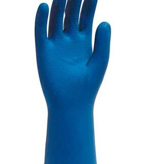 Latex Canner Gloves, Unlined, 12", 13 MIL, Blue, Hand Specific, Size L