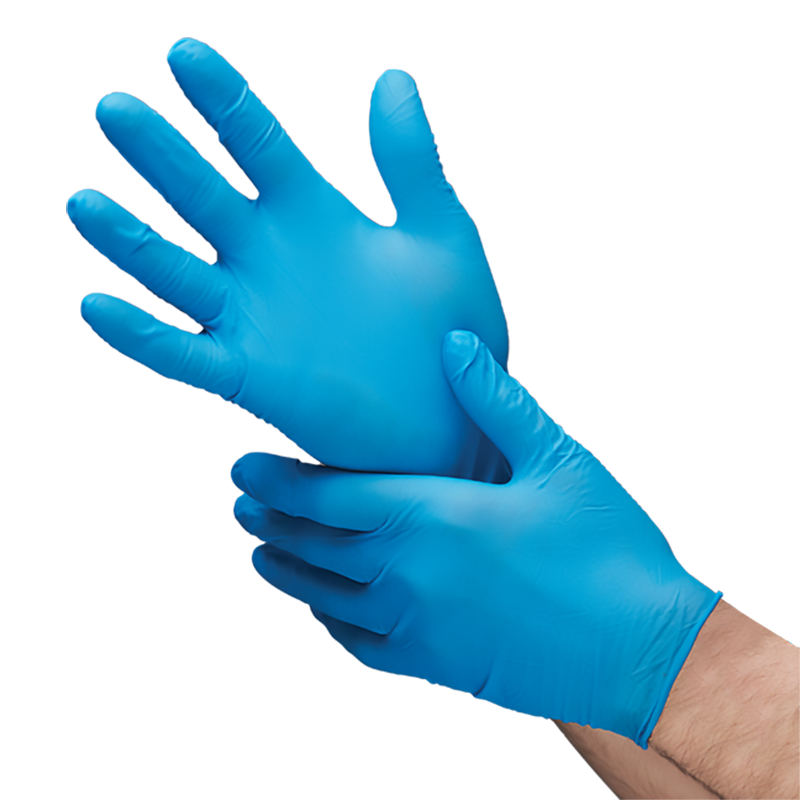 Shieldtech, Nitrile Gloves, DS300, Powder-Free, Blue, 3 MIL, Size S, 50 Pair Per Box