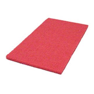 Type 51 Rectangular Red Floor Pad - 14" x 20"