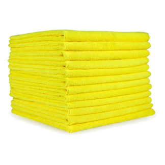 Brightline, Microfiber Towel, 16 X 16, Yellow, Sold By The Dozen