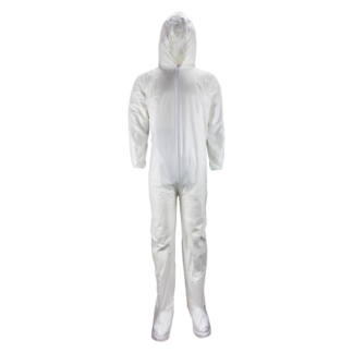 Shieldtech, Coveralls, Basics Microporous, 3X-Large, Hood and Boots, 25 Per Case