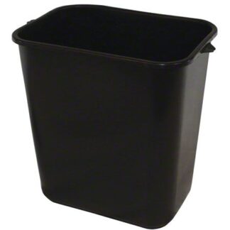 Impact, Rectangular Soft, Sided Wastebasket , 28 Qt., Black