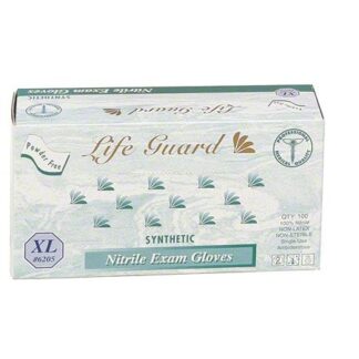 Life Guard Powder Free Blue 8 mil Nitrile Medical Glove , XL