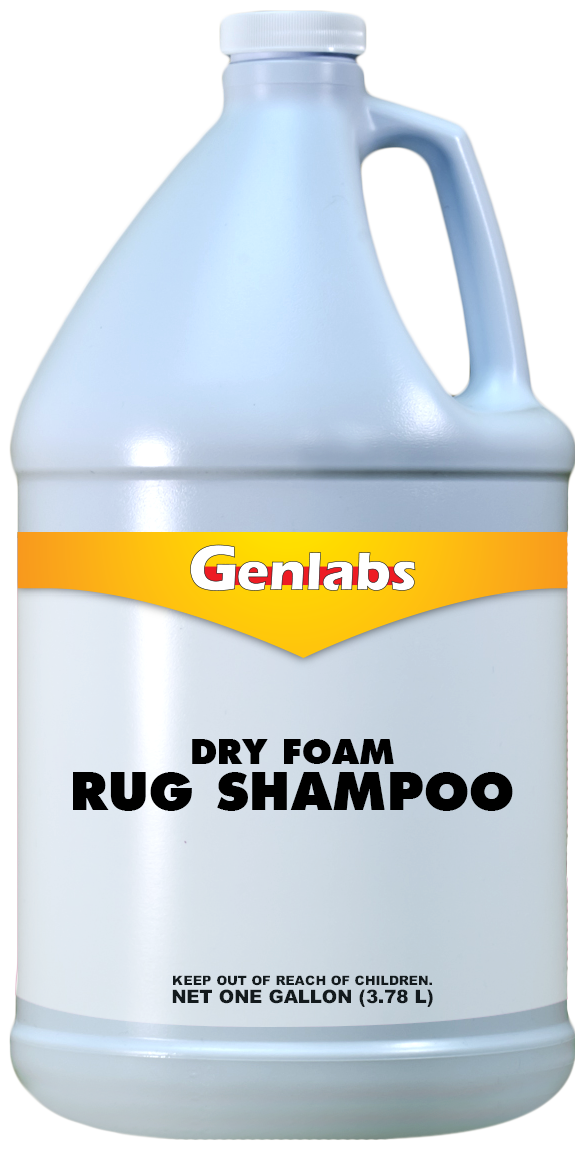 Genlabs, Dry Foam Rug Shampoo , Gallon, 4 Per Case