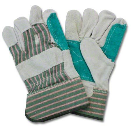 Safety Zone, Double Reinforced Leather Palm Glove