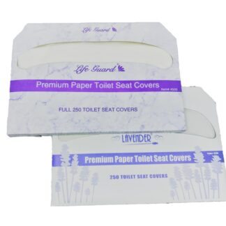 Life Guard Lavender Paper Toilet Seat Cover , Half Fold