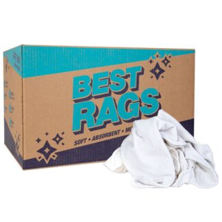 Rags White Flannel 25 Lbs Box